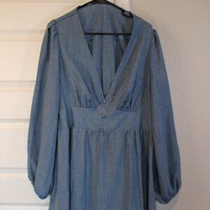 SHEIN Long Sleeve Country Dress